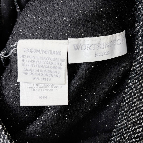 Vintage Worthington Knits Pencil Skirt M Tweed Dark Academia Minimalist Classic - Picture 7 of 8